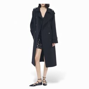 The Kooples Manteau Hiver Wool Belted Coat – Size 3 (Large) – NWT $795